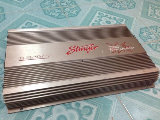 แอมป์4chคลาสเอบี Stinger มือสองสภาพดี ใช้งานปกติ เสียงดีมาก ขับกลางแหลมอย่างละ6-8ดอกได้ ขาย 1350 บาท สนใจ0892425454 อยู่สระบุรี