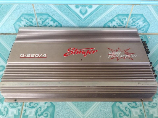 แอมป์4chคลาสเอบี Stinger มือสองสภาพดี ใช้งานปกติ เสียงดีมาก ขับกลางแหลมอย่างละ6-8ดอกได้ ขาย 1350 บาท สนใจ0892425454 อยู่สระบุรี แอมป์4chคลาสเอบี Stinger มือสองสภาพดี ใช้งานปกติ เสียงดีมาก ขับกลางแหลมอย่างละ6-8ดอกได้ ขาย 1350 บาท สนใจ0892425454 อยู่สระบุรี