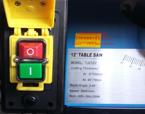 โต๊ะเลื่อยวงเดือน งานดีแข็งแรงมาก เป็นเหล็กทั้งตัว น้ำหนัก 100 กว่ากิโล มอเตอร์ 2 แรง ปรับใบขึ้น - ลง และปรับองศาใบได้ มีรั้วทำจากอลูมิเนียม เที่ยงตรง งานคุณภาพดีกว่าแบรนด์ดังในท้องตลาด มีมา 2 ขนาด ขนาด ใบตัด 10 และ 12 นิ้ว