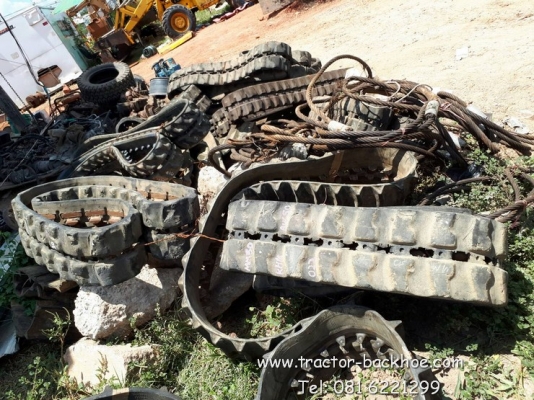 ขาย แทรคยาง ใส่รถขุด แบ็คโฮ KUฺBOTA, YANMAR, HITACHI,KOBELCO, IHI รุ่น PC20-30