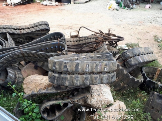 ขาย แทรคยาง ใส่รถขุด แบ็คโฮ KUฺBOTA, YANMAR, HITACHI,KOBELCO, IHI รุ่น PC20-30