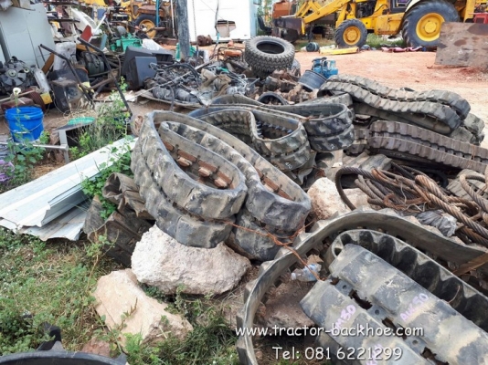 ขาย แทรคยาง ใส่รถขุด แบ็คโฮ KUฺBOTA, YANMAR, HITACHI,KOBELCO, IHI รุ่น PC20-30