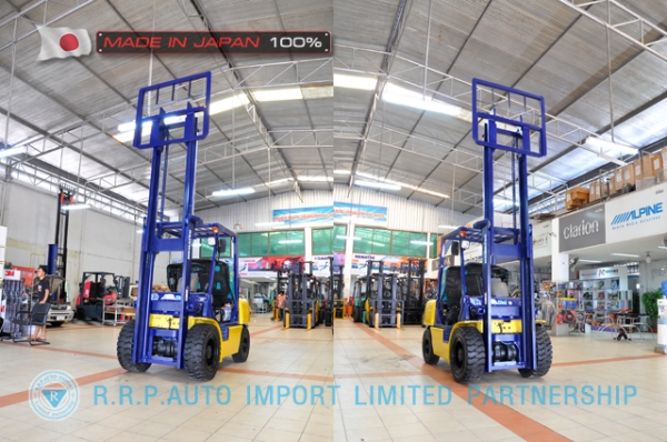 ขายรถโฟล์คลิฟท์มือสอง KOMATSU รุ่น FG30HT-12-520568 นำเข้าไม่เคยใช้งานในไทย