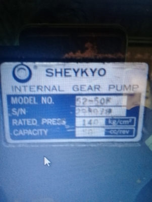 ปั้มไฮโดรลิคSHEYKYOเกียร์ปั้มแบบเฟืองใน