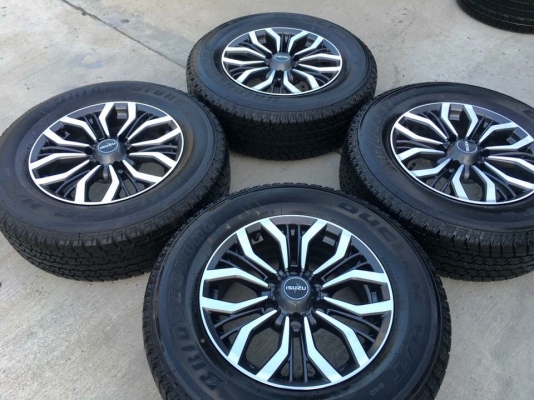 แม็กป้ายแดง ISUZU MU-X ขอบ17 พร้อมยางป้ายแดง Bridgestone 255-65-17 แม็กป้ายแดง ISUZU MU-X ขอบ17 พร้อมยางป้ายแดง Bridgestone 255-65-17