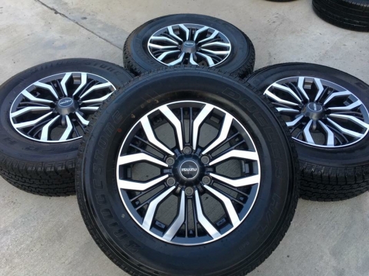 แม็กป้ายแดง ISUZU MU-X ขอบ17 พร้อมยางป้ายแดง Bridgestone 255-65-17