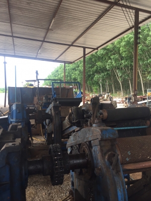 เครื่องจักรรีดยางเครป 1 ลายผลิต ลูกรีดเหล็กหล่อ 14 นิ้ว จำนวน 3 เครื่อง