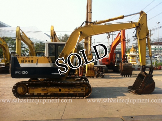 รถขุด PC120-5 S/N 421XX บจก.สหสินอีควิปเม้นท์ โทร.081-5851880, 02-5168100-1 www.sahasinequipment.com