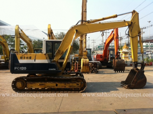 รถขุด PC120-5 S/N 421XX บจก.สหสินอีควิปเม้นท์ โทร.081-5851880, 02-5168100-1 www.sahasinequipment.com