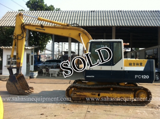 รถขุด PC120-5 S/N 421XX บจก.สหสินอีควิปเม้นท์ โทร.081-5851880, 02-5168100-1 www.sahasinequipment.com
