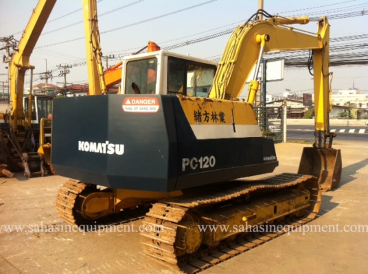 รถขุด PC120-5 S/N 421XX บจก.สหสินอีควิปเม้นท์ โทร.081-5851880, 02-5168100-1 www.sahasinequipment.com