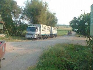 ขายรถพ่วง Hino 2k เครื่อง 240 แรง กระบะไม่ดัั๊มพ์คอกเกษตรสามมิตร ลูก2 คาน ทะเบียนพร้อม