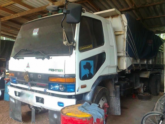 รถมิตซู 10 ล้อดั๊ม  220 แรงม้า  ( มีขาย 2 พ่วง )  สนใจติดต่อ 081 - 6079515