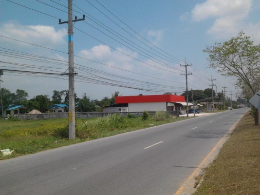 ที่ดินเหมาะทำอาคารพาณิชย์หรือปั้มน้ำมัน หน้ากว้าง 55 เมตร  จ.ระยอง