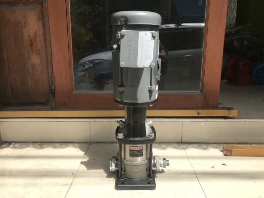 ขายปั้มน้ำแรงดันสูงแบบตั้ง Baldor 1HP. 380V made in USA หัวปั้ม Groundfos สภาพสวยมาก วิ่งนิ่มพร้อมใช้งาน