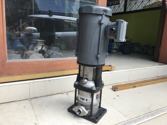 ขายปั้มน้ำแรงดันสูงแบบตั้ง Baldor 1HP. 380V made in USA หัวปั้ม Groundfos สภาพสวยมาก วิ่งนิ่มพร้อมใช้งาน