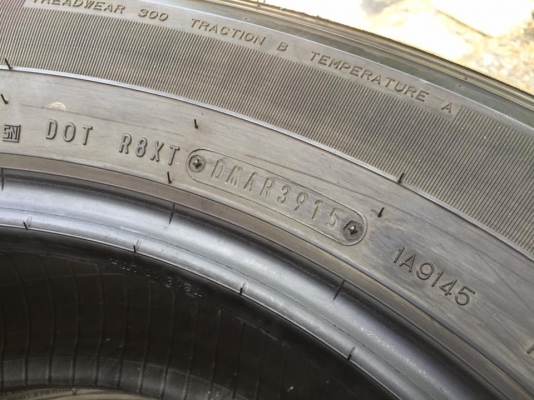 ยางDunlop AT20 ขนาด 265/60/18 ถอดจากล้อAll New Pajero