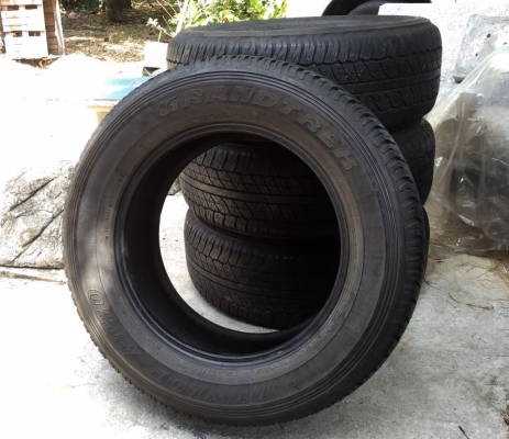 ยางDunlop AT20 ขนาด 265/60/18 ถอดจากล้อAll New Pajero