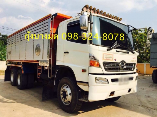 ขายสิบล้อดัมพ์ Hino mega เครื่อง 320 แรง ปี 48 มีระบบลากพ่วง กระบะดัมพ์มิเนียม ยางเรเดียนแท้ ทะเบียนพร้อม