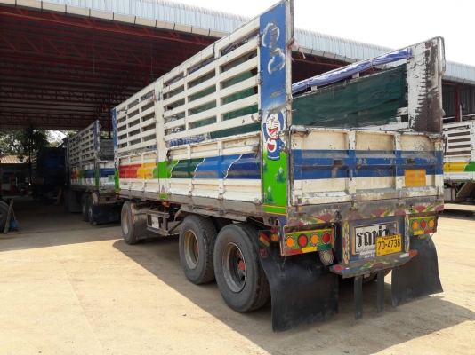 ขายแม่+ลูก Isuzu 360 แรง ปี 53 กระบะไม่ดัมพ์ ลูก 3 เพลาแท้