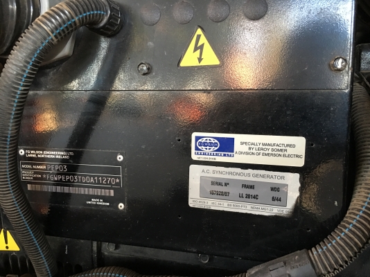 ขายเครื่องปั่นไฟ 45kva Perkins