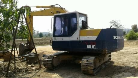 KOMATSU PC100-5 + เทรเลอร์ 2เพลา