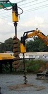 มอเตอร์เจาะดิน ปักเสารั้ว การ์ดเรล ปักป้ายต่าง ๆ ฯลฯ