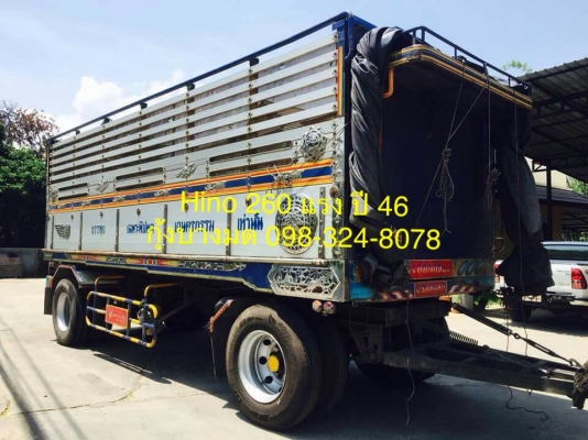ขายแม่ลูก HINO 260 แรง ปี 46 ดัมพ์มิเนียม แม่ 12 ล้อ ลูก 2 เพลา 6.50 เมตร ทะเบียนพร้อม