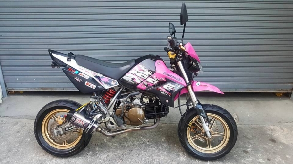 ขออนุญาตขาย KAWASAKI KSR NEW 110 สตาร์ทมือ แต่งสวย