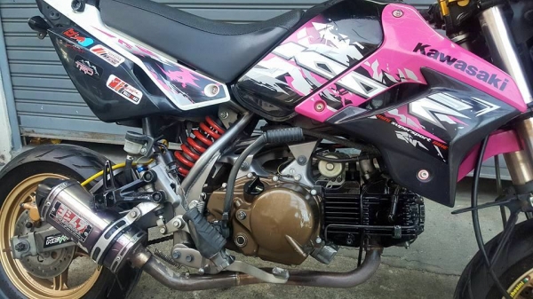 ขออนุญาตขาย KAWASAKI KSR NEW 110 สตาร์ทมือ แต่งสวย