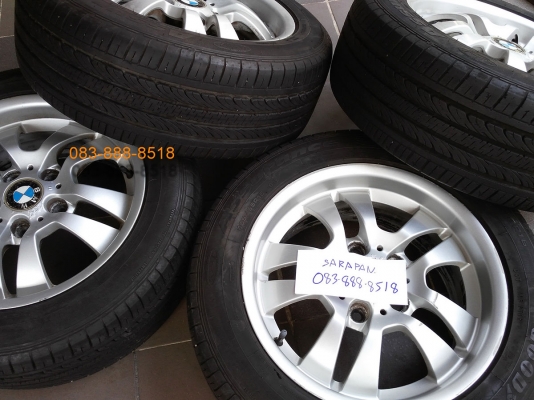 ล้อแม็กซ์ BMW/E90 ขอบ16 ยางปี13สภาพสวยใช้น้อยดอกเต็มไม่มีปะ ขายถุก