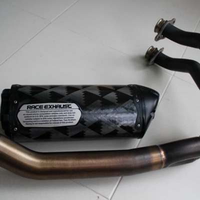 ขายท่อTwobrathers Fullsystem รุ่น Black Series แท้ U.S.A. ใส่ER6n,Ninja650 ปี12-16