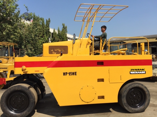 รถบดล้อยาง7ล้อ  WATANABE WP15WE ใช้งานใด้ทุกระบบ เอกสารเล่มทะเบียน