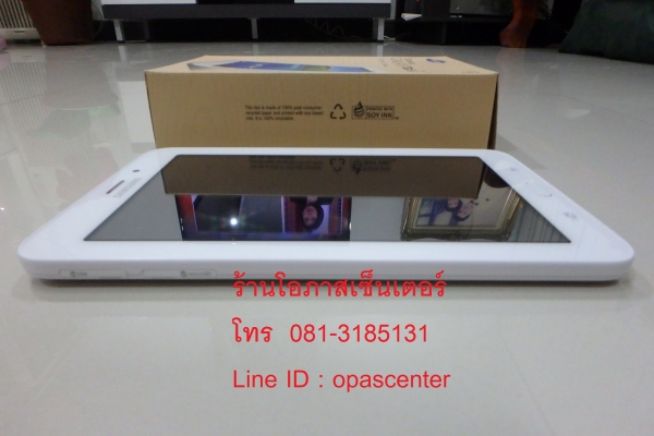 samsung tab 3V SM-T116 แท้ สภาพใหม่ ยกกล่อง มี ประกันศูนย์ถึง กย.60