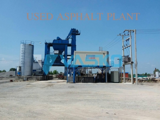 โรงผสมยางมะตอย(Asphalt plant)มือสอง 1.5ตัน(90-120ตันต่อชั่วโมง) จากเกาหลี พร้อมbuilt และติดตั้ง ของอยู่ไทยเเล้ว 13m