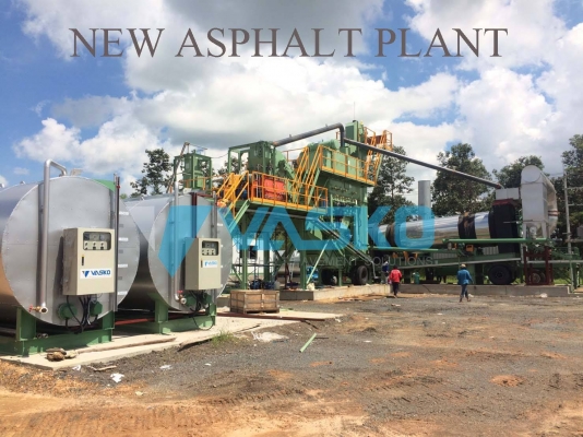 โรงผสมยางมะตอย(Asphalt plant)มือสอง 1.5ตัน(90-120ตันต่อชั่วโมง) จากเกาหลี พร้อมbuilt และติดตั้ง ของอยู่ไทยเเล้ว 13m