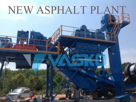 โรงผสมยางมะตอย(Asphalt plant)มือสอง 1.5ตัน(90-120ตันต่อชั่วโมง) จากเกาหลี พร้อมbuilt และติดตั้ง ของอยู่ไทยเเล้ว 13m