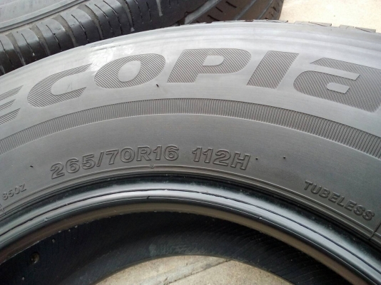265/70R16 BRIDGESTONE ECOPIA EP850 และ DEESTONE มี 2 เส้น tel.063-286-3551,081-427-3941 265/70R16 BRIDGESTONE ECOPIA EP850 และ DEESTONE มี 2 เส้น tel.063-286-3551,081-427-3941