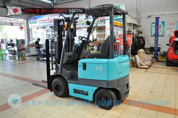 ขายรถโฟล์คลิฟท์มือสอง TOYOTA รุ่น 6FB15-12076 สภาพเดิมจากญี่ปุ่นจากประเทศญี่ปุ่น ไม่เคยใช้งานในไทย