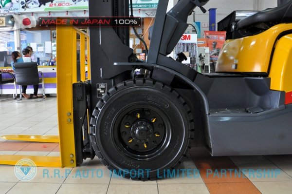 ขายรถโฟล์คลิฟท์มือสอง TCM รุ่น FHD25T3-2S500255 นำเข้าจากประเทศญี่ปุ่น 100\% ไม่เคยใช้งานในประเทศไทย