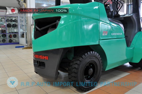 รถโฟล์คลิฟท์พร้อมขาย MITSUBISHI รุ่น FD25T-F18C-54064 นำเข้าจากประเทศญี่ปุ่น 100\%