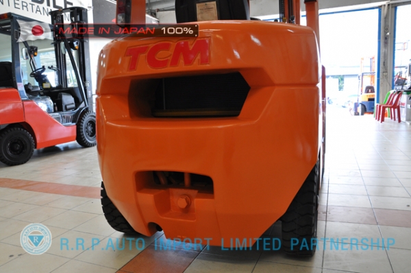 ขายรถโฟล์คลิฟท์มือสอง TCM รุ่น FD25T6H-39E00762 นำเข้าจากประเทศญี่ปุ่น 100\% ไม่เคยใช้งานในประเทศไทย