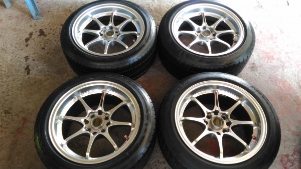 ขายล้อ ce28 พร้อมยาง nitto 195_50_15 ขายล้อ ce28 พร้อมยาง nitto 195_50_15