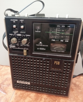 ขายวิทยุ SONY ICF-5500W THREE BAND RECEIVER