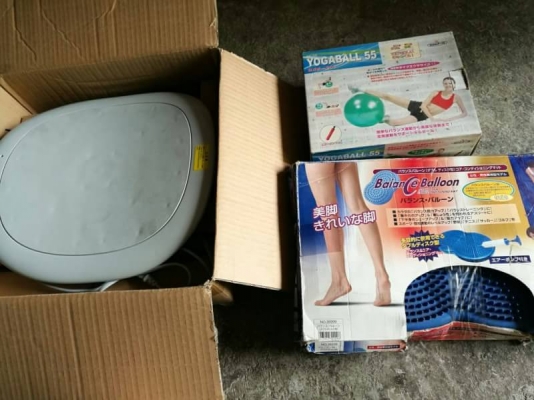 3 ชุด 600 บ. ส่งฟรี083-2000058  LINE ID: line832923 - WAVE TWISTER  - ลูกบอลโยคะ ขนาด 55cm. - เบาะบปุ่มนวดเอนกประสงค์
