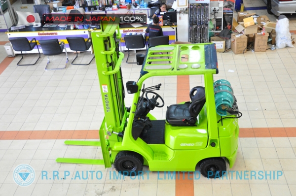 รถโฟล์คลิฟท์พร้อมขาย TOYOTA รุ่น 7FG15-19462 นำเข้าจากประเทศญี่ปุ่น 100\% ไม่เคยใช้งานในไทย