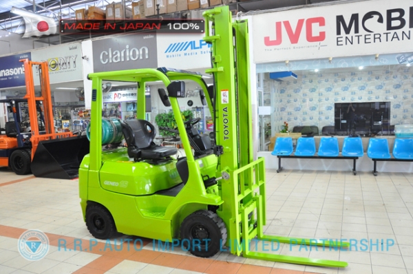 รถโฟล์คลิฟท์พร้อมขาย TOYOTA รุ่น 7FG15-19462 นำเข้าจากประเทศญี่ปุ่น 100\% ไม่เคยใช้งานในไทย