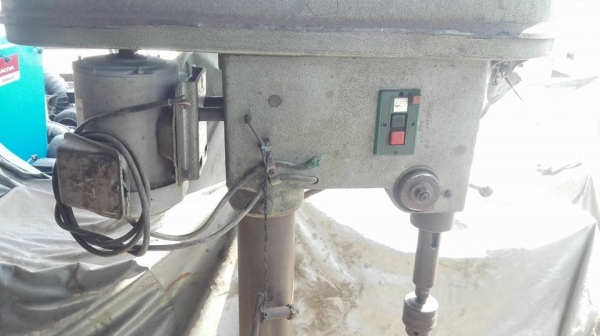 ** SOLD ** สว่านแท่นคิงส์ KING รุ่น KSD-420 เจาะ 1.1/4" (31mm.) mitsu 1 hp 380v เก่าเก็บพร้อมใช้งาน