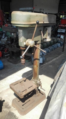 ** SOLD ** สว่านแท่นคิงส์ KING รุ่น KSD-420 เจาะ 1.1/4" (31mm.) mitsu 1 hp 380v เก่าเก็บพร้อมใช้งาน