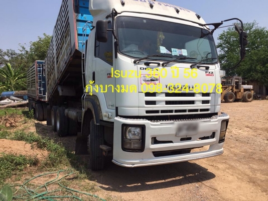 ขายแม่ลูก ISUZU 360 ปี 56 ดัมพ์เหล็ก ลูก 3 เพลาแท้